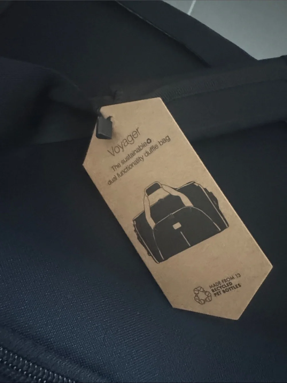 Black Duffel Bag - Classic Travel Carry garment bag